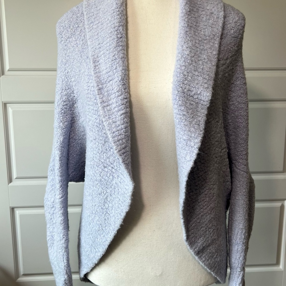 Moda Intl OS Women's Cozy Women's Light Blue Shrug Cardigan‎ Sweater